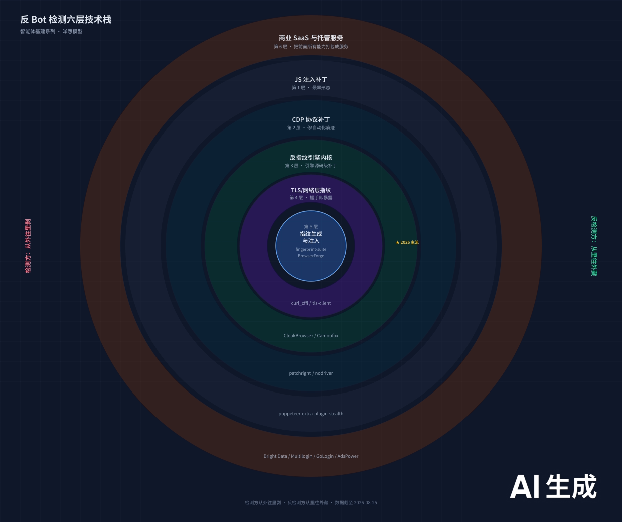 反Bot检测六层技术栈